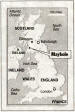 Maybole on a Map of Scotland. Courtesy of the St. Petersburg Times.