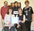 (Back row) Ian Mullet, Kathryn East and Louise Stewart. (Front row) Morag Wallace and Eileen Brigden.