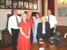 Dave Killicoat, June Dunlop, Jim Hastings, Senga Ferguson, Cathy Jamieson and Sam Campbell