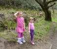 Abbie and Molly enjoyed the walk down to the Swan Pond